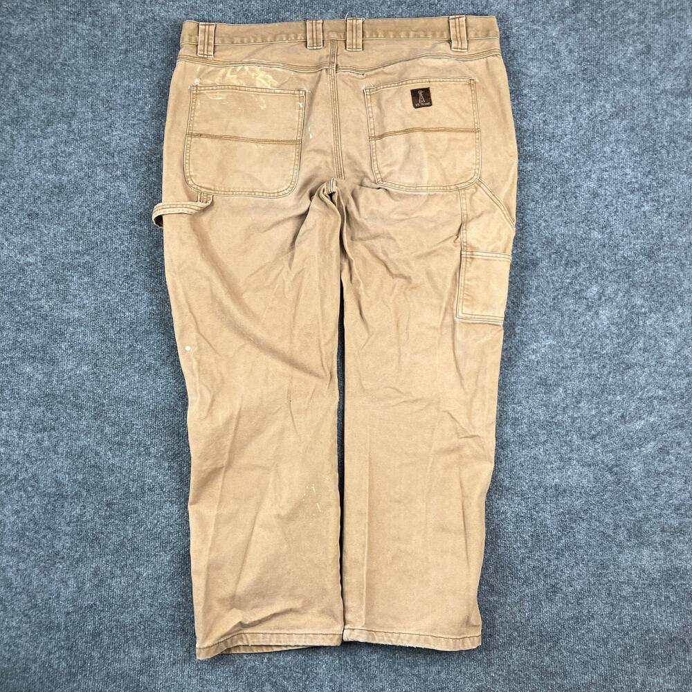 Rk Brand Carpenter Pants Mens‎ 40x30 Tan Workwear Utility Canvas Relaxed Fit